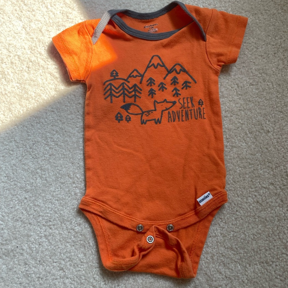 Gerber Orange Adventure Bodysuit